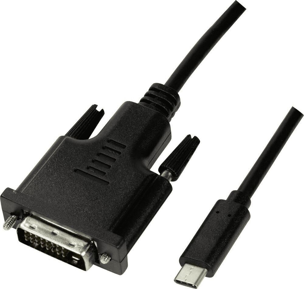 LogiLink UA0331 USB-C - DVI, 1.8m hind ja info | Mobiiltelefonide kaablid | kaup24.ee