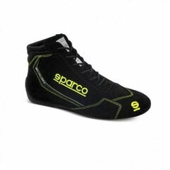 Võidusõidu poolsaapad Sparco Slalom, kollane / must, suurus 44 hind ja info | Mootorratturi saapad | kaup24.ee
