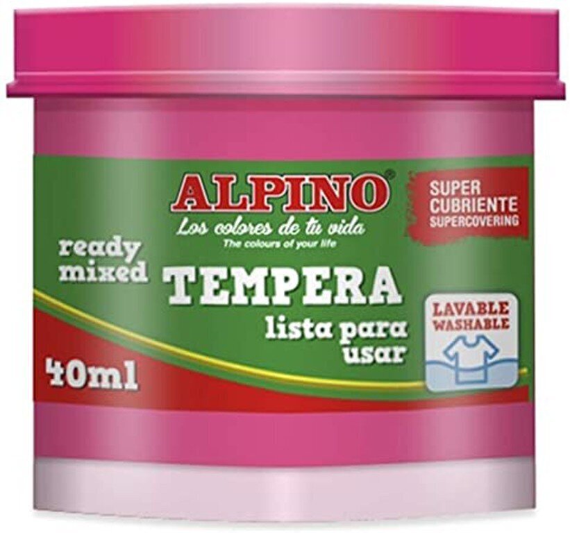 Guašš tempera Alpino, 40ml, magenta hind ja info | Kunstitarbed, voolimise tarvikud | kaup24.ee