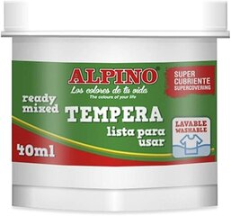 Guašš tempera Alpino, 40ml, white цена и информация | Принадлежности для рисования, лепки | kaup24.ee