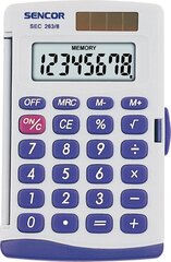 Калькулятор с 8-символьным экраном Sencor  цена и информация | Смягчает воду и защищает Вашу посудомоечную машину от извести. | kaup24.ee