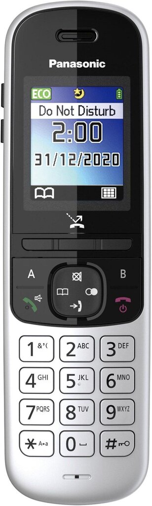 Panasonic KX-TGH710PDS, hõbedane цена и информация | Lauatelefonid | kaup24.ee