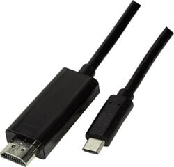 LogiLink UA0329 USB-C - HDMI, 1.8m цена и информация | Кабели для телефонов | kaup24.ee