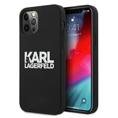 Karl Lagerfeld for iPhone 13 Mini 5,4'' KLHCP13SSLKLRBK Silicone Stack Logo black цена и информация | Чехлы для телефонов | kaup24.ee