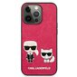Karl Lagerfeld case for iPhone 13 Mini 5,4" KLHCP13SPCUSKCP fushia hard case Iconic Karl & Choupette hind ja info | Telefoni kaaned, ümbrised | kaup24.ee