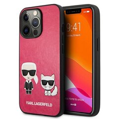 Karl Lagerfeld чехол для iPhone 13 Mini 5,4" KLHCP13SPCUSKCP fushia hard чехол Iconic Karl & Choupette цена и информация | Чехлы для телефонов | kaup24.ee