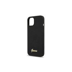 Guess чехол для iPhone 13 Pro / 13 6,1" GUHMP13LLSLMGBK черный hardчехол Silicone Script Gold Logo цена и информация | Чехлы для телефонов | kaup24.ee