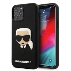 Karl Lagerfeld чехол для Samsung Galaxy S21 Plus KLHCS21MKH3DBK черный hard чехол 3D Rubber Karl`s Head цена и информация | Чехлы для телефонов | kaup24.ee