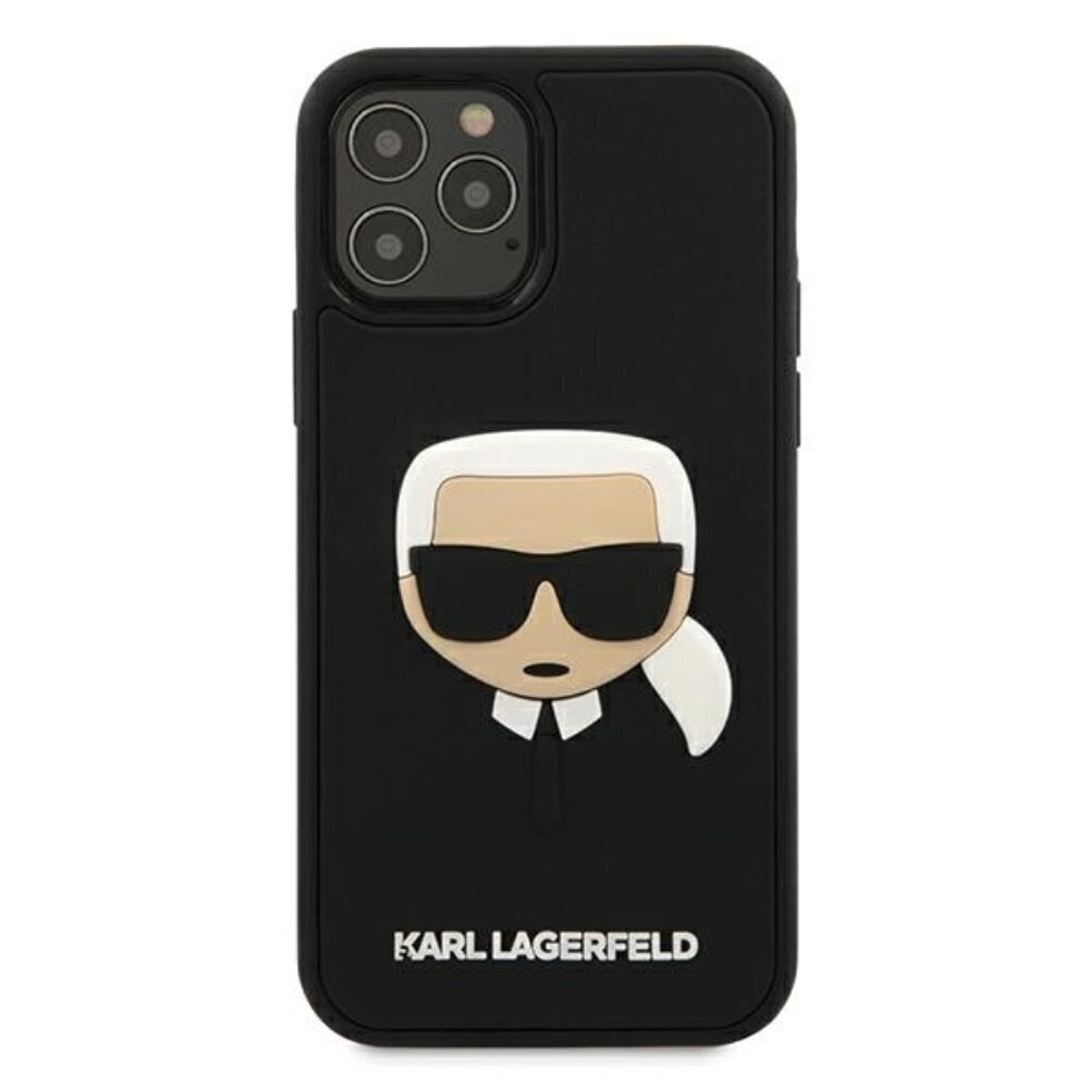 Karl Lagerfeld case for Samsung Galaxy S21 Plus KLHCS21MKH3DBK black hard case 3D Rubber Karl`s Head hind ja info | Telefoni kaaned, ümbrised | kaup24.ee