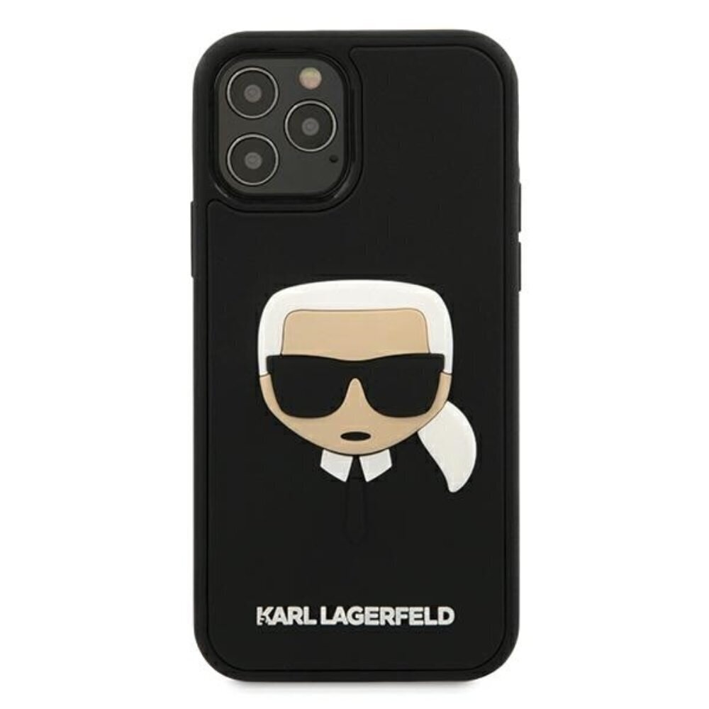 Karl Lagerfeld case for Samsung Galaxy S21 Plus KLHCS21MKH3DBK black hard case 3D Rubber Karl`s Head цена и информация | Telefoni kaaned, ümbrised | kaup24.ee