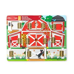 Komplekt Melissa & Doug Magnetic Farm Hide&Seek Board (magnetiline talu) hind ja info | Imikute mänguasjad | kaup24.ee