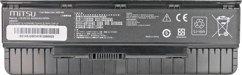 Mitsu BC/AS-G551 hind ja info | Sülearvuti akud | kaup24.ee