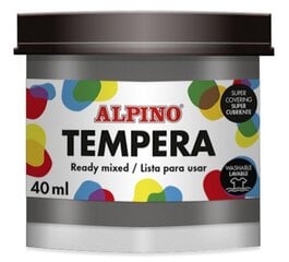 Guašš tempera Alpino, 40ml, black hind ja info | Kunstitarbed, voolimise tarvikud | kaup24.ee