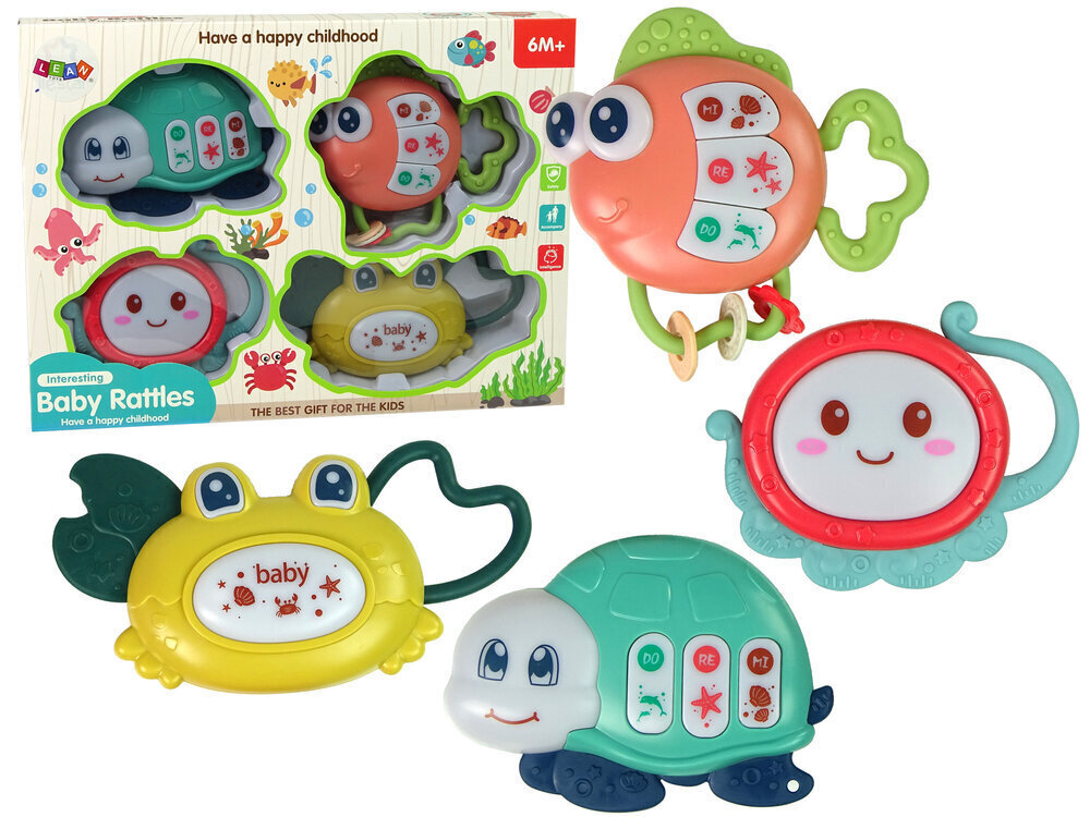 Interaktiivne närimiskõristite komplekt väikelastele Lean Toys цена и информация | Imikute mänguasjad | kaup24.ee