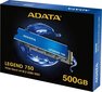 Adata ALEG-750-500GCS hind ja info | Sisemised kõvakettad (HDD, SSD, Hybrid) | kaup24.ee