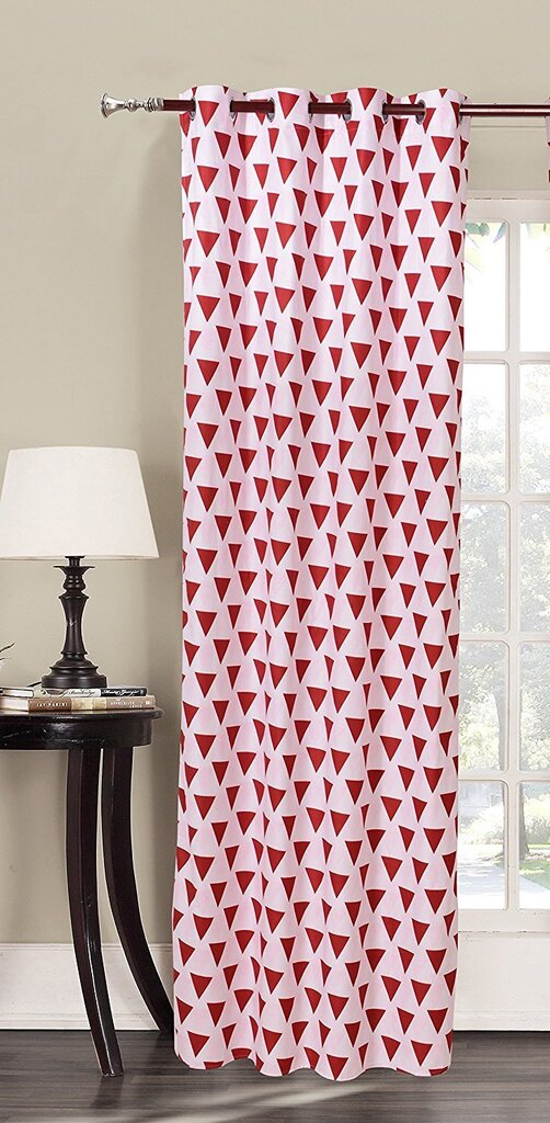 Decoking kardin Triangles, punane, 140 x 245 cm, 1 tk цена и информация | Kardinad | kaup24.ee