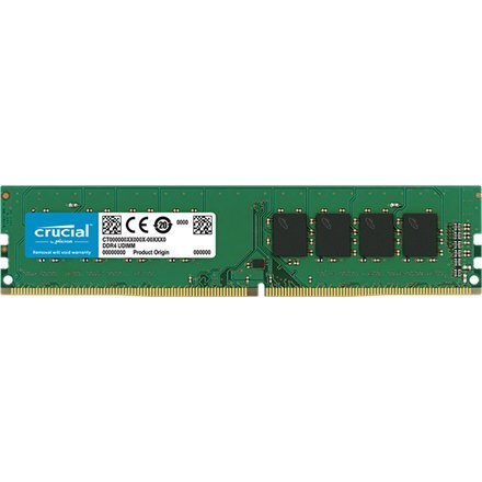 RAM Crucial UDIMM DDR4, 16GB, 2666MHz, CL19 (CT16G4DFD8266) hind ja info | Operatiivmälu (RAM) | kaup24.ee