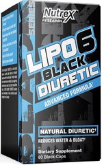 Nutrex Lipo 6 Black Diuretic 80 kapslit hind ja info | Vitamiinid, toidulisandid, preparaadid tervise heaoluks | kaup24.ee