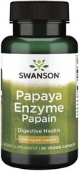 Swanson Papaiin (Papaia ensüüm) 100 mg 90 vegan kapslit hind ja info | Vitamiinid, toidulisandid, preparaadid tervise heaoluks | kaup24.ee