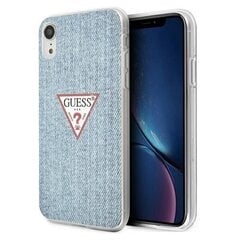 Guess case for iPhone XR GUHCI61PCUJULLB light blue hard case Jeans Collection hind ja info | Telefoni kaaned, ümbrised | kaup24.ee