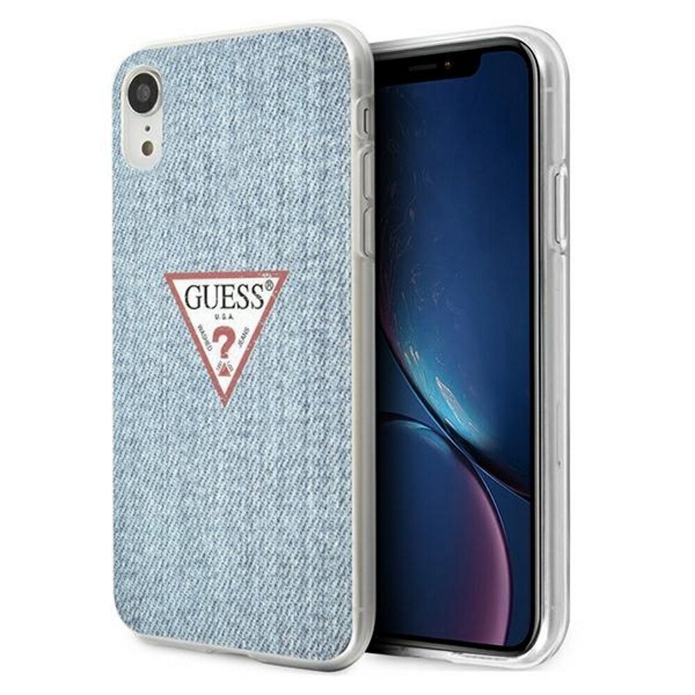 Guess case for iPhone XR GUHCI61PCUJULLB light blue hard case Jeans Collection цена и информация | Telefoni kaaned, ümbrised | kaup24.ee