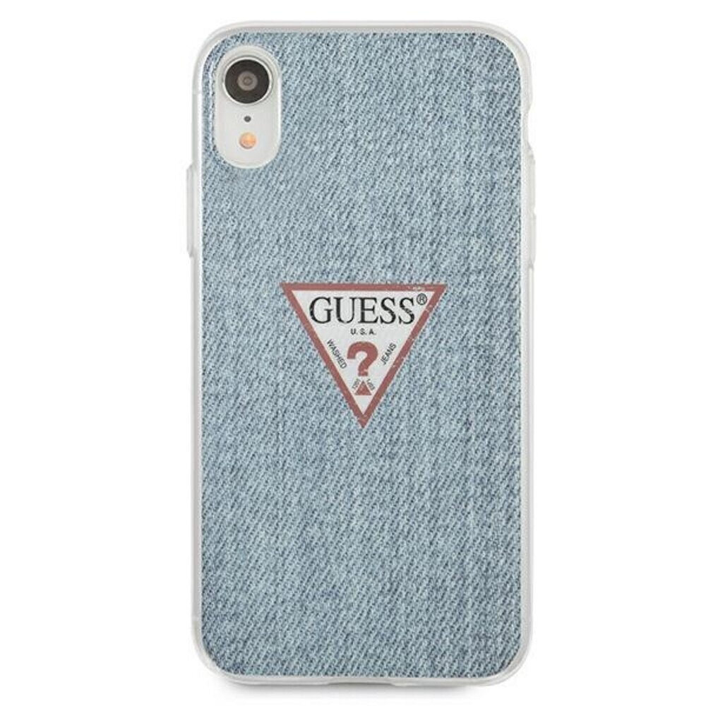 Guess case for iPhone XR GUHCI61PCUJULLB light blue hard case Jeans Collection цена и информация | Telefoni kaaned, ümbrised | kaup24.ee