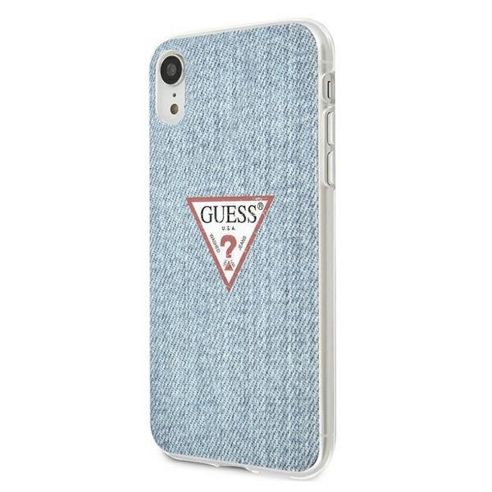 Guess case for iPhone XR GUHCI61PCUJULLB light blue hard case Jeans Collection цена и информация | Telefoni kaaned, ümbrised | kaup24.ee