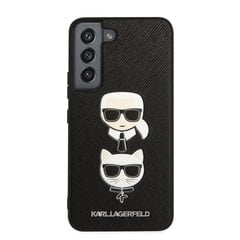 Karl Lagerfeld Saffiano K&C Heads Case for Samsung Galaxy S22 Black hind ja info | Telefoni kaaned, ümbrised | kaup24.ee