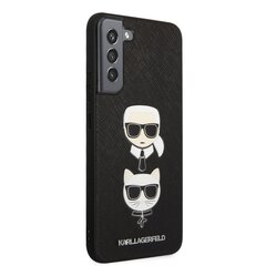 Karl Lagerfeld Saffiano K&C Heads чехол для Samsung Galaxy S22+ черный цена и информация | Чехлы для телефонов | kaup24.ee