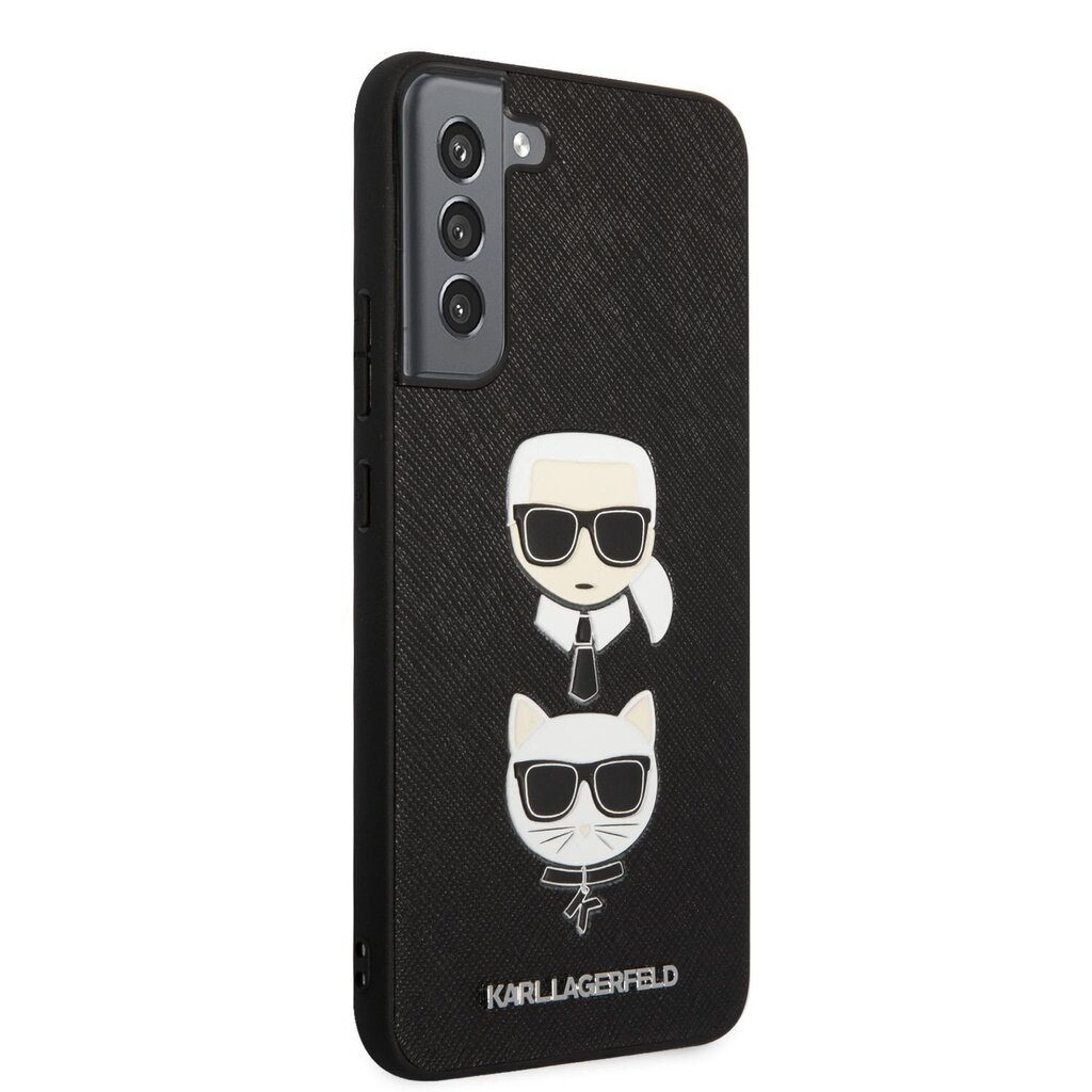 Karl Lagerfeld Saffiano K&C Heads Case for Samsung Galaxy S22+ Black hind ja info | Telefoni kaaned, ümbrised | kaup24.ee