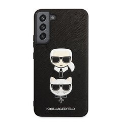 Karl Lagerfeld Saffiano K&C Heads чехол для Samsung Galaxy S22+ черный цена и информация | Чехлы для телефонов | kaup24.ee