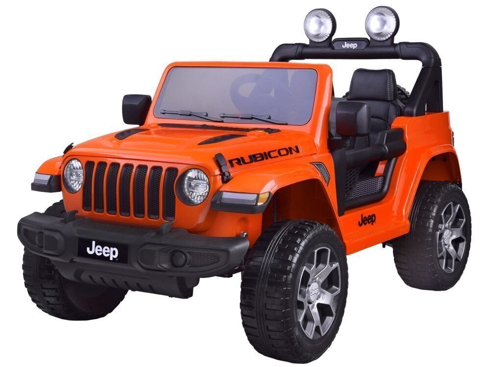 Kahekohaline elektriauto "Jeep Wrangler Rubicon", must hind ja info | Laste elektriautod | kaup24.ee