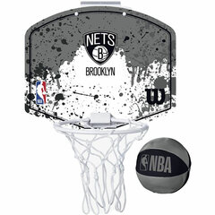 Korvpallikorv Wilson Brooklyn Nets Mini, hall hind ja info | Wilson Korvpall | kaup24.ee