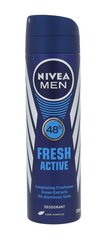 Nivea Deodorant Spray for Men Fresh Active 150 ml hind ja info | Deodorandid | kaup24.ee