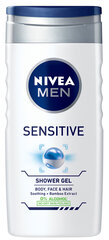 Гель для душа Nivea Men Sensitive 250 мл цена и информация | Масла, гели для душа | kaup24.ee