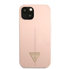 Guess Silicone Line Triangle чехол для iPhone 13 mini Pink цена и информация | Чехлы для телефонов | kaup24.ee