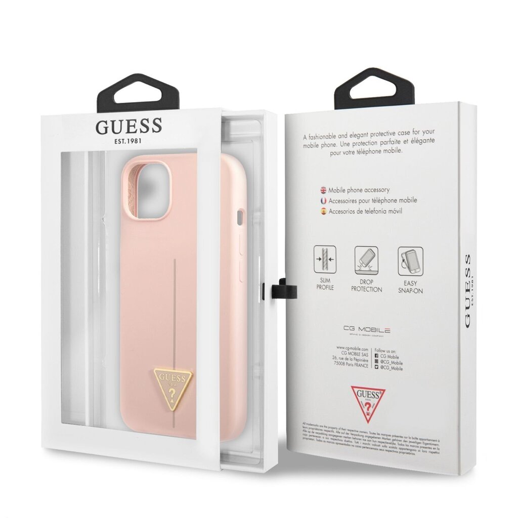 Guess Silicone Line Triangle ümbris iPhone 13 mini jaoks hind ja info | Telefoni kaaned, ümbrised | kaup24.ee