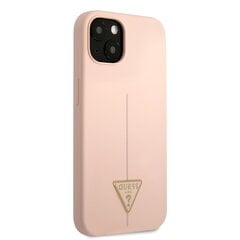 Guess Silicone Line Triangle чехол для iPhone 13 mini Pink цена и информация | Чехлы для телефонов | kaup24.ee