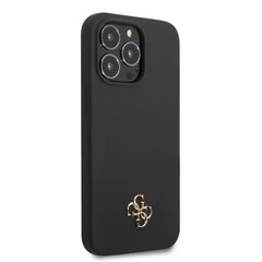 Guess 4G Silicone Metal Logo чехол для iPhone 13 Pro черный цена и информация | Чехлы для телефонов | kaup24.ee