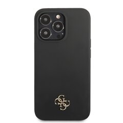Guess 4G Silicone Metal Logo чехол для iPhone 13 Pro Max черный цена и информация | Чехлы для телефонов | kaup24.ee