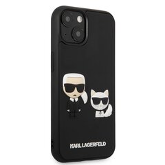 Karl Lagerfeld and Choupette 3D ümbris iPhone 13 mini jaoks, must цена и информация | Чехлы для телефонов | kaup24.ee