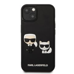 Karl Lagerfeld and Choupette 3D чехол для iPhone 13 mini черный цена и информация | Чехлы для телефонов | kaup24.ee