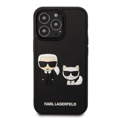 Karl Lagerfeld and Choupette 3D ümbris iPhone 13 Pro Max jaoks, must hind ja info | Telefoni kaaned, ümbrised | kaup24.ee