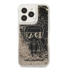 Karl Lagerfeld Liquid Glitter Gatsby ümbris iPhone 13 Pro Max jaoks, must цена и информация | Чехлы для телефонов | kaup24.ee