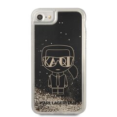 Karl Lagerfeld Liquid Glitter Gatsby чехол для iPhone 7/8/SE2020/SE2022 черный цена и информация | Чехлы для телефонов | kaup24.ee