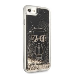 Karl Lagerfeld Liquid Glitter Gatsby чехол для iPhone 7/8/SE2020/SE2022 черный цена и информация | Чехлы для телефонов | kaup24.ee