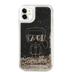 Karl Lagerfeld Liquid Glitter Gatsby ümbris iPhone 11 jaoks, must hind ja info | Telefoni kaaned, ümbrised | kaup24.ee