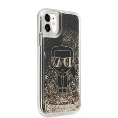 Karl Lagerfeld Liquid Glitter Gatsby ümbris iPhone 11 jaoks, must hind ja info | Telefoni kaaned, ümbrised | kaup24.ee