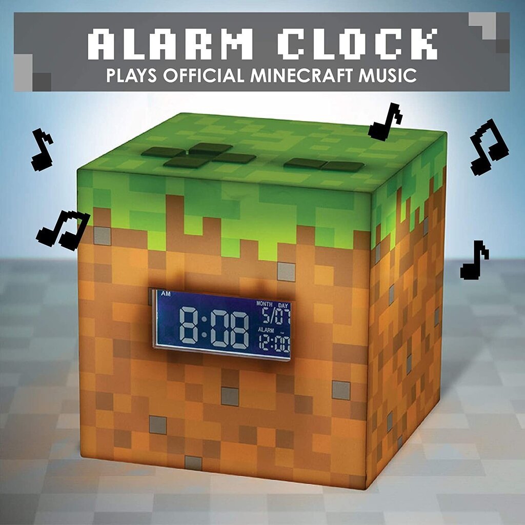 Minecraft Alarm Clock with Mood Light цена и информация | Fännitooted mänguritele | kaup24.ee