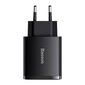 Seina kiirlaadija 30 W 2xUSB + USB-C QC3.0 PD3.0, must hind ja info | Mobiiltelefonide laadijad | kaup24.ee